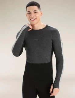 Heren Icebreaker Ondergoed Heren|M Zoneknit 200 LS Crewe
