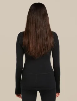 DAMES Icebreaker Truien|Ondergoed Dames|W 300 MerinoFine Polar LS Roll Neck