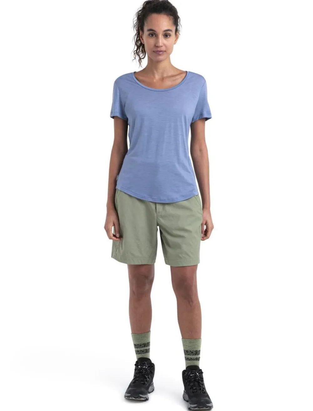DAMES Icebreaker Shirts Dames|W Merino 125 Cool-lite Sphere III SS scoop