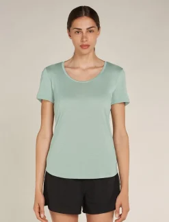 DAMES Icebreaker Shirts Dames|W Merino 125 Cool-lite Sphere III SS scoop