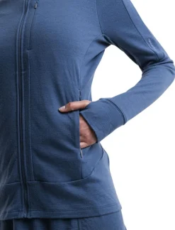 DAMES Icebreaker Vesten|W Merino 260 Quantum IV LS zip hoodie