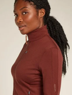DAMES Icebreaker Vesten|W Merino 260 Quantum IV LS Zip