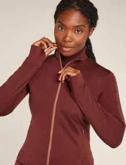 DAMES Icebreaker Vesten|W Merino 260 Quantum IV LS Zip