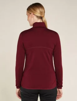 DAMES Icebreaker Vesten|W Merino 560 Realfleece Element II LS Z