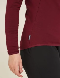 DAMES Icebreaker Vesten|W Merino 560 Realfleece Element II LS Z