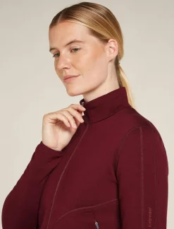 DAMES Icebreaker Vesten|W Merino 560 Realfleece Element II LS Z