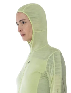 DAMES Icebreaker Vesten|W Merino 200 Realfleece Descender LS zip hoodie