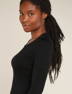 DAMES Icebreaker Ondergoed Dames|W Merino 260 Tech LS Scoop