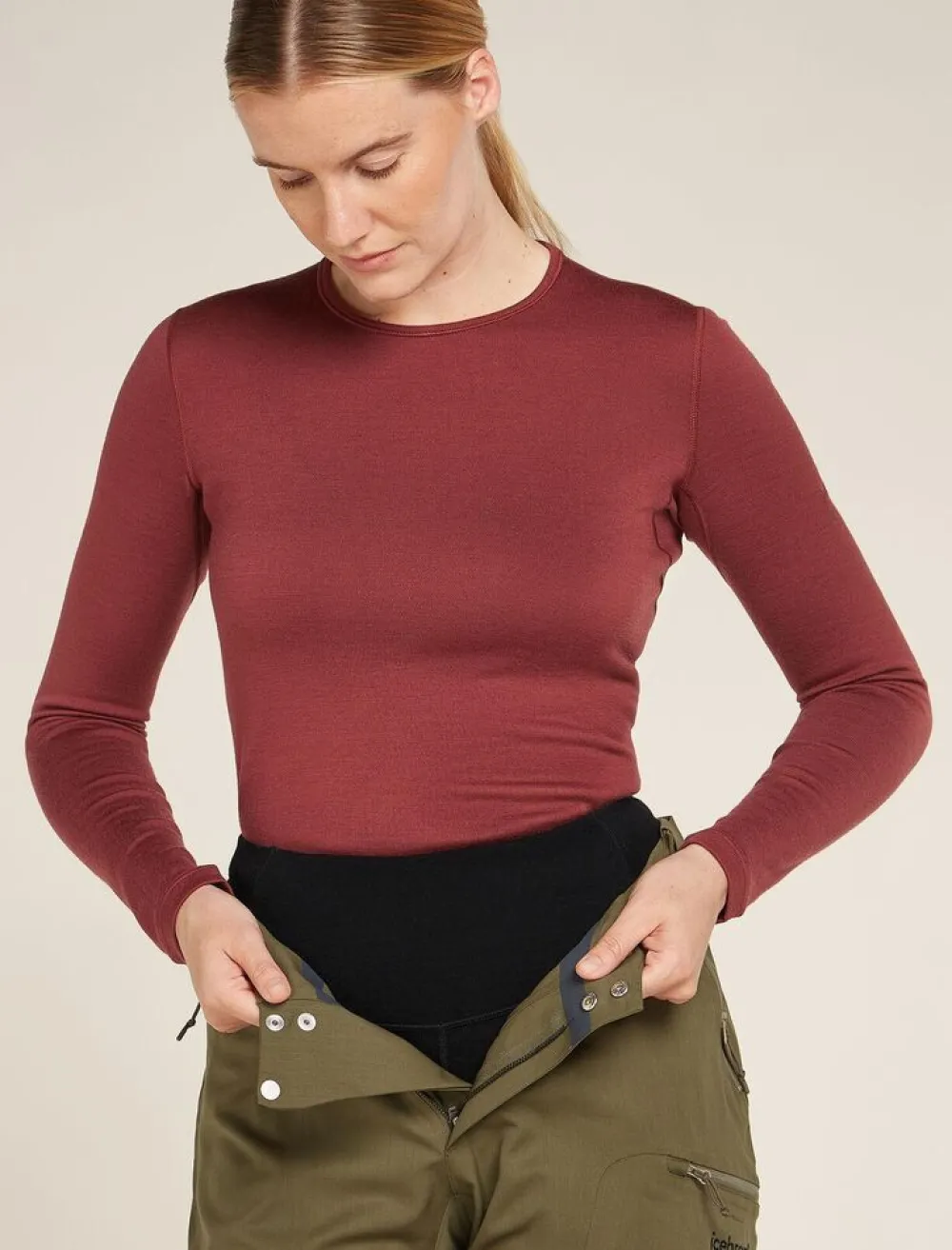 DAMES Icebreaker Ondergoed Dames|W Merino 260 Tech High Rise Leggings