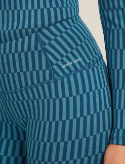 DAMES Icebreaker Ondergoed Dames|W Merino 260 Tech Vertex High Rise Leggings Snow G