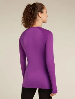 DAMES Icebreaker Shirts Dames|W Merino 125 ZoneKnit LS Crewe