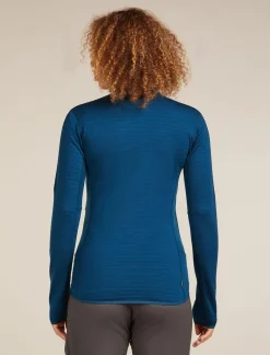 DAMES Icebreaker Vesten|W Merino Blend 300 RealFleece Descender LS Zip
