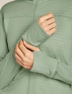 DAMES Icebreaker Vesten|W Merino Blend 300 RealFleece™ Descender LS Zip Ho