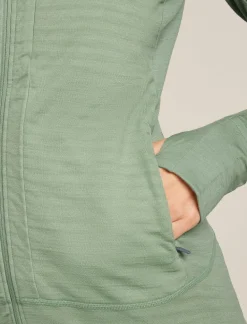 DAMES Icebreaker Vesten|W Merino Blend 300 RealFleece™ Descender LS Zip Ho