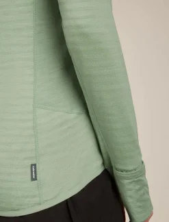 DAMES Icebreaker Vesten|W Merino Blend 300 RealFleece™ Descender LS Zip Ho