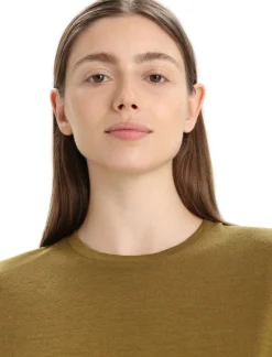 DAMES Icebreaker Shirts Dames|W merino linen SS tee