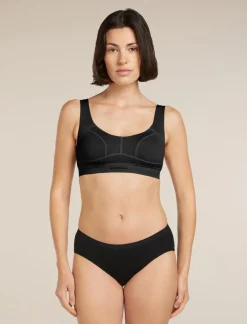 DAMES Icebreaker Ondergoed Dames|W Merino Queens Clasp Bra
