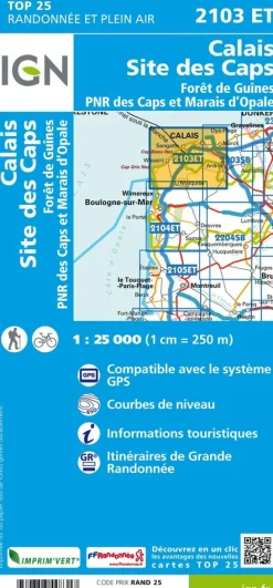 IGN Frankrijk|2103ET Calais Site des Caps