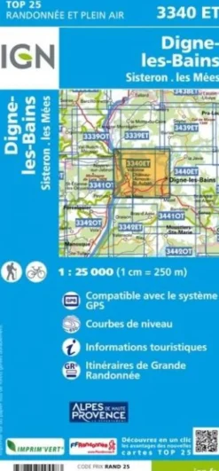 IGN Frankrijk|3340ET De-les-Bains