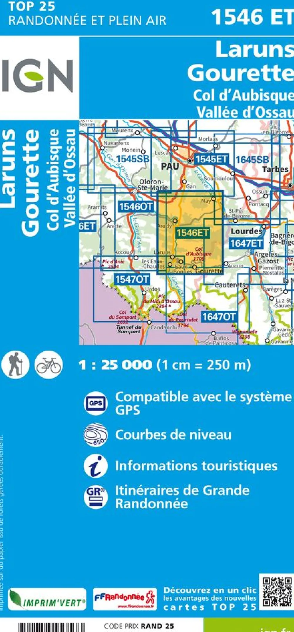 IGN Spanje & Portugal|1546ET Laruns Gourette