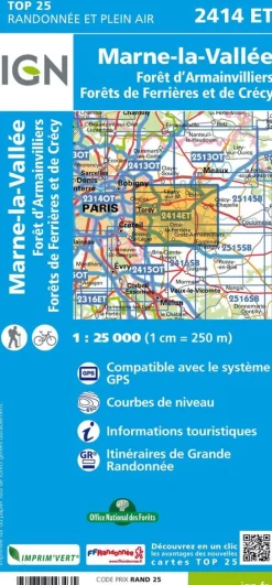 IGN Frankrijk|2414ET Marne-la-Vallée