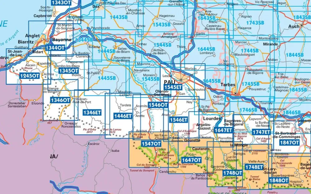 IGN Spanje & Portugal|1545ET Pau