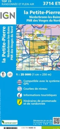 IGN Frankrijk|3714ET Petite Pierre