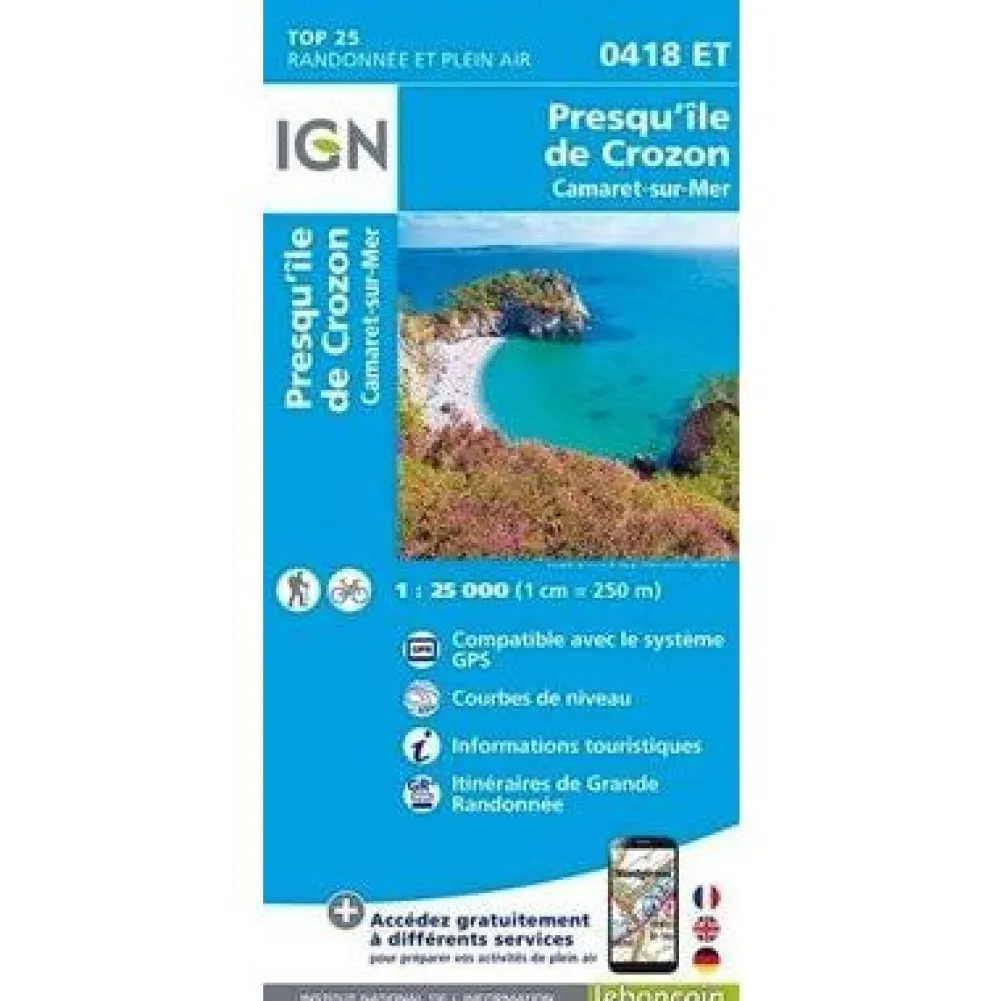 IGN Frankrijk|0418ET Presqu'ile de Crozon