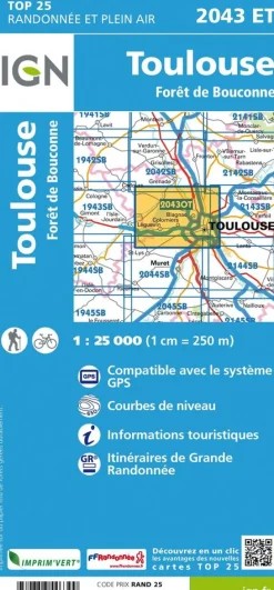 IGN Frankrijk|2043ET Toulouse