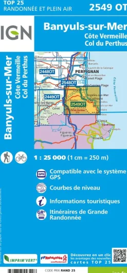 IGN Frankrijk|2549OT Banyuls-sur-Mer