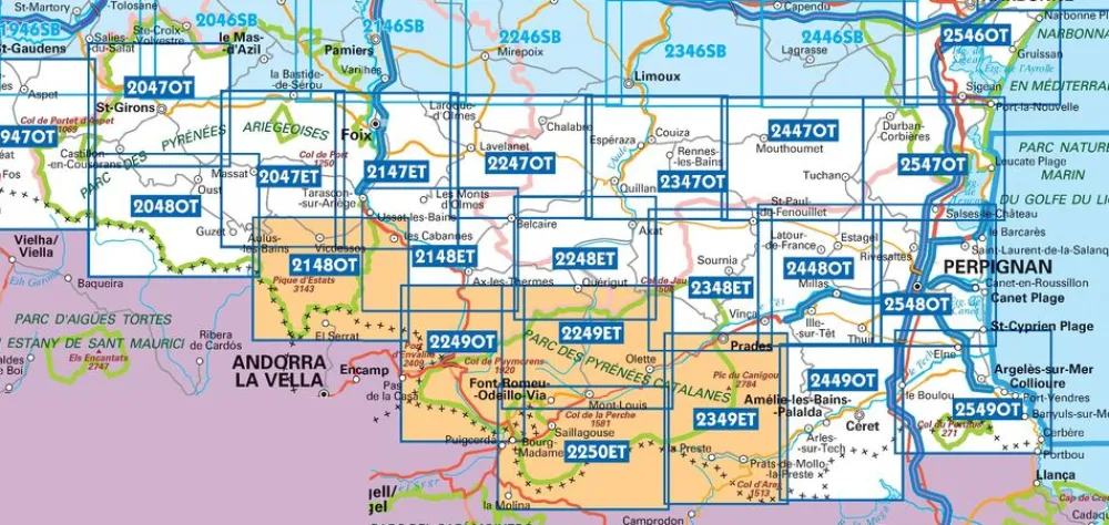 IGN Frankrijk|2549OT Banyuls-sur-Mer