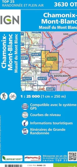 IGN Frankrijk|3630OT Chamonix Mont Blanc