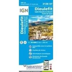 IGN Frankrijk|3138OT Dieulefit St-Nazaire-le-Désert