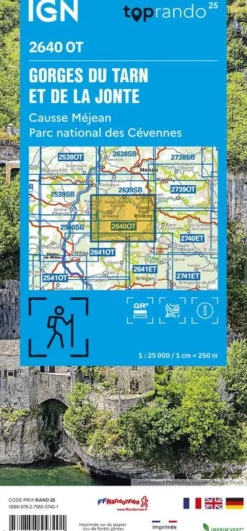 IGN Frankrijk|2640OT Gorges du Tarn et de la Jonte