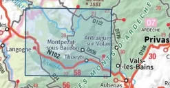 IGN Frankrijk|2837OT Lac d'Issarles