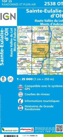 IGN Frankrijk|2538OT Ste-Eulalie-d'Olt