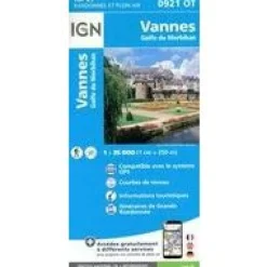 IGN Frankrijk|0921OT Vannes Golfe du Morbihan