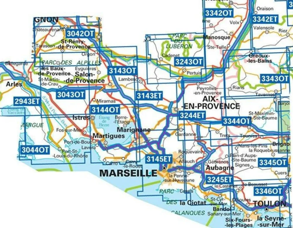 IGN Frankrijk|Wandelkaart 2943et Arles