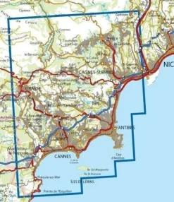IGN Frankrijk|Wandelkaart 3643et Cannes - Grasse