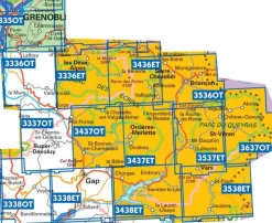 IGN Frankrijk|Wandelkaart 3336et Les Deux Alpes - Olan