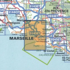 IGN Frankrijk|Wandelkaart 3145et Marseille