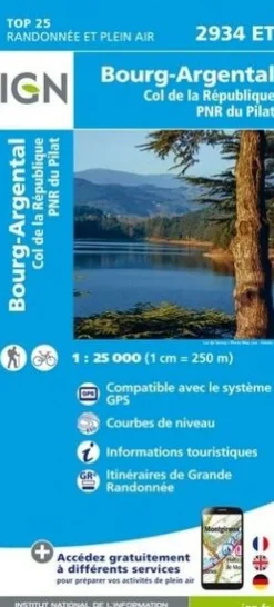 IGN Frankrijk|Wandelkaart 2934ET Bourg-Argental