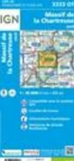 IGN Frankrijk|Wandelkaart Massif de la Chartreuse nord 3333 OT