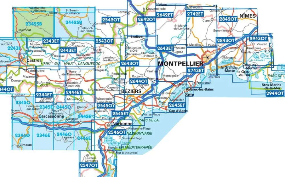 IGN Frankrijk|Wandelkaart 2642ot Caylar