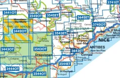 IGN Frankrijk|Wandelkaart 3445ot Cuers