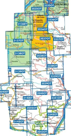 IGN Frankrijk|Wandelkaart 3137ot Die Crest