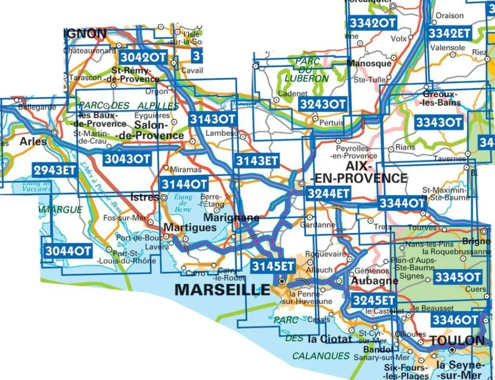 IGN Frankrijk|Wandelkaart 3544ot Le Muy - Lorgues