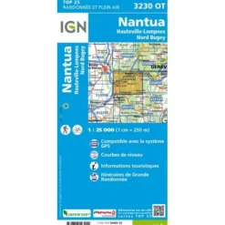 IGN Frankrijk|Wandelkaart 3230ot Nantua