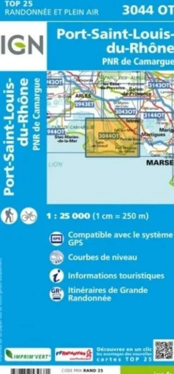 IGN Frankrijk|Wandelkaart 3044ot Port-St-Louis-du-Rhone