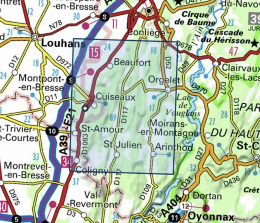 IGN Frankrijk|Wandelkaart 3227ot St-Amour